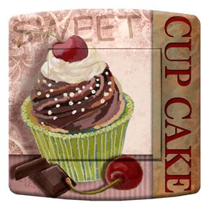 DKO interrupteur décoré - Cup Cake Chocolat
