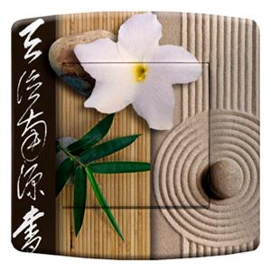 DKO interrupteur décoré - Fleur Zen