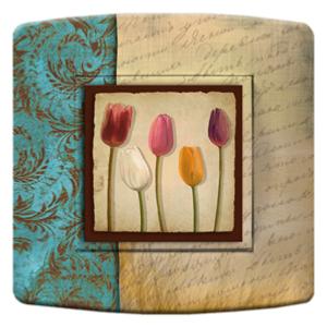 DKO interrupteur décoré - Tulipes